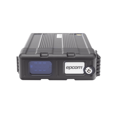 DVR Móvil / Multiplataforma / 4 Canales AHD 2 Megapixel / Almacenamiento en Memoria SD / H.265 / Chip IA Embebido / Soporta 4G / GPS