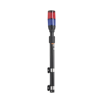 Luz telescópica Ultra Brillante para motocicleta, color Rojo/Azul