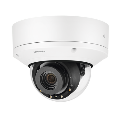 Cámara IP Domo Antivandálica 5MP para interior / Extensor POE / Lente Motorizado 3.6 - 9.4mm / IR 50M / WDR 150db / H.265 & WiseStream II