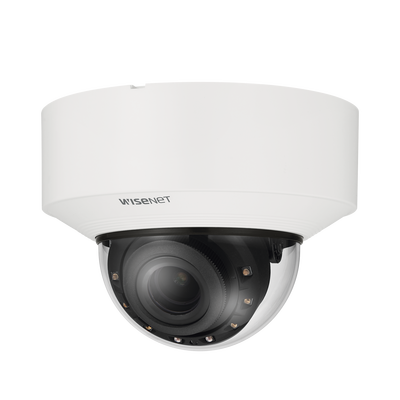 Cámara Domo IP Interior de 6MP con Inteligencia Artificial / Lente Motorizado de 4.4 a 9.3mm / P-Iris, WDR 120dB / Ranura SD