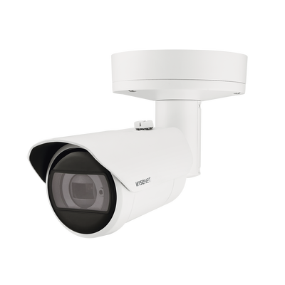 Camara Bala IP 4K con IA / Lente Motorizado 4.5 a 9.3mm / WDR 120dB / H.265 / RanuraSD / Protección IP67 IK10 NEMA4X / IR 40m