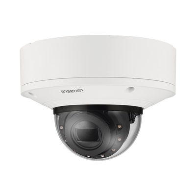 Cámara Domo 4k con IA, Antivandalica / Lente Motorizado de 4.4 a 9.3mm / P-Iris, WDR 120dB / Ranura SD / IP66 IP67 NEMA4X IK10