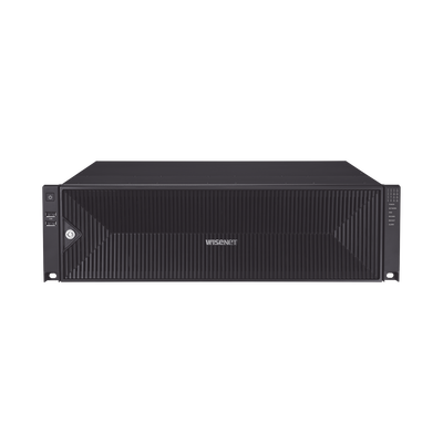 NVR de 64 canales / Hasta 32 MP / H.265 & Wisestream / Procesamiento 400 Mbps / 3 Puertos de Red / Raid 5-6 / 16 bahias para disco duro (no incluidos)