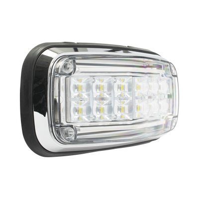 Luz de advertencia 8 X 4", Color Claro, IP67, SAE, Ideal para Ambulancias