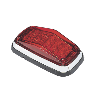 Luz de advertencia 8 X 4", Color Rojo, IP67, SAE, Ideal para Ambulancias