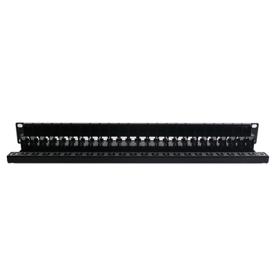 Patch Panel UTP Z-MAX de 24 puertos, Precargado con Jacks Categoría 6, Plano, 1UR