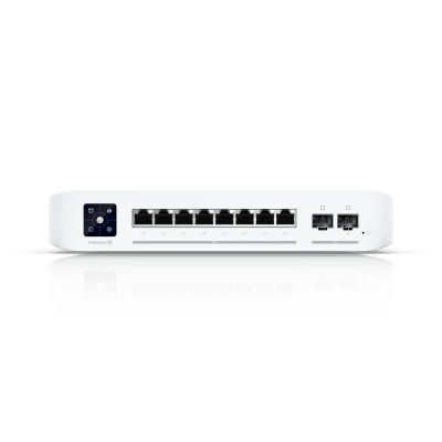 UniFi Switch Empresarial Capa 3 de 8 Puertos PoE 802.3af/at 2.5G + 2 Puertos 1/10G SFP+, 120W, Pantalla Informativa