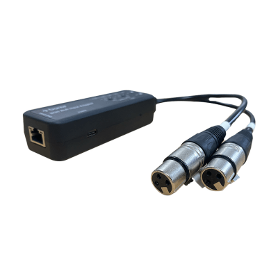 Extensor de Audio Dante® | 2CH XLR Input Adapter | Entrada XLR Balanceada/No Balanceada 2 Canales | Salida Digital Dante® 2CH | Latencia Configurable 1, 2 o 5 ms | Ancho de Banda 100M | Compatible con HDMI 1.4 | Protección ESD IEC 61000-4-2