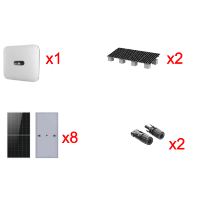 Kit Solar Interconexion / 5kW 220Vca / Inversor HUWAEI / Montaje Incluido