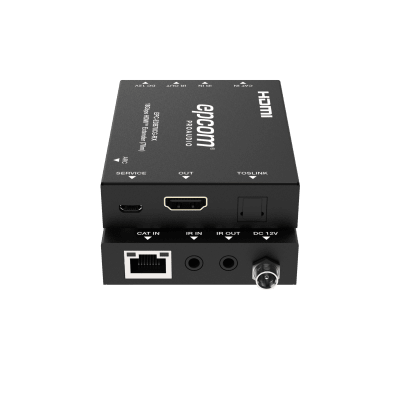 Extensor HDMI 4K@60Hz | PoC Bidireccional | HDR y Dolby Vision | Audio ARC y Óptico | Transmisión hasta 70m por CAT6