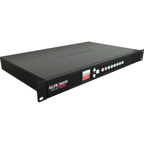 ALLEN & HEATH AHM-32 Procesador de matricial de audio 32 x 32 con 12 Entradas / 12 Salidas analógicas locales, Puerto de E/S para expansión (hasta 128x128), apliicaciones de Distribución de audio, megafonía y conferencias