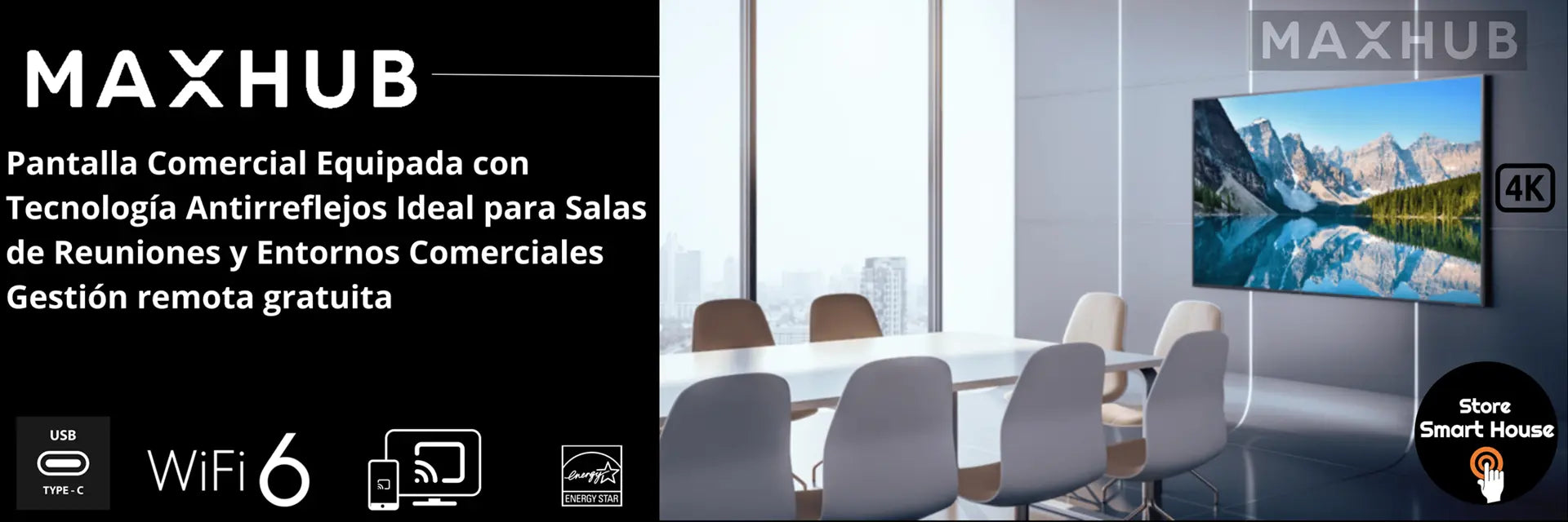 Pantallas interactivas MAXHUB y sistemas de videoconferencia para salas de juntas inteligentes - Store Smart House