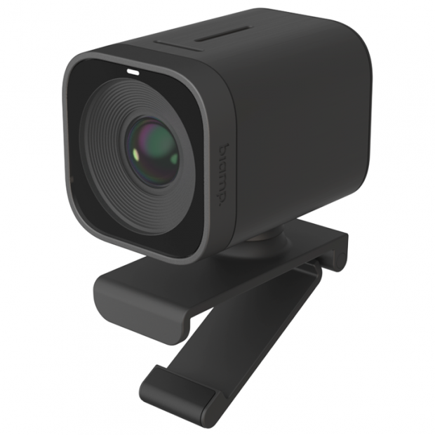 BIAMP Vidi 250 Cámara web PTZ 4K de gran agular para salas pequeñas o medianas, campo de visión de 120°