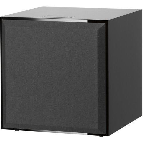 B&W DB4S Subwoofer de un solo controlador de estilo clásico que combina perfectamente con la Serie 700. Woofer de cono Aerofoil de 10", 1000 W de potencia de salida, Amplificación digital de clase D, NEGRO BRILLANTE