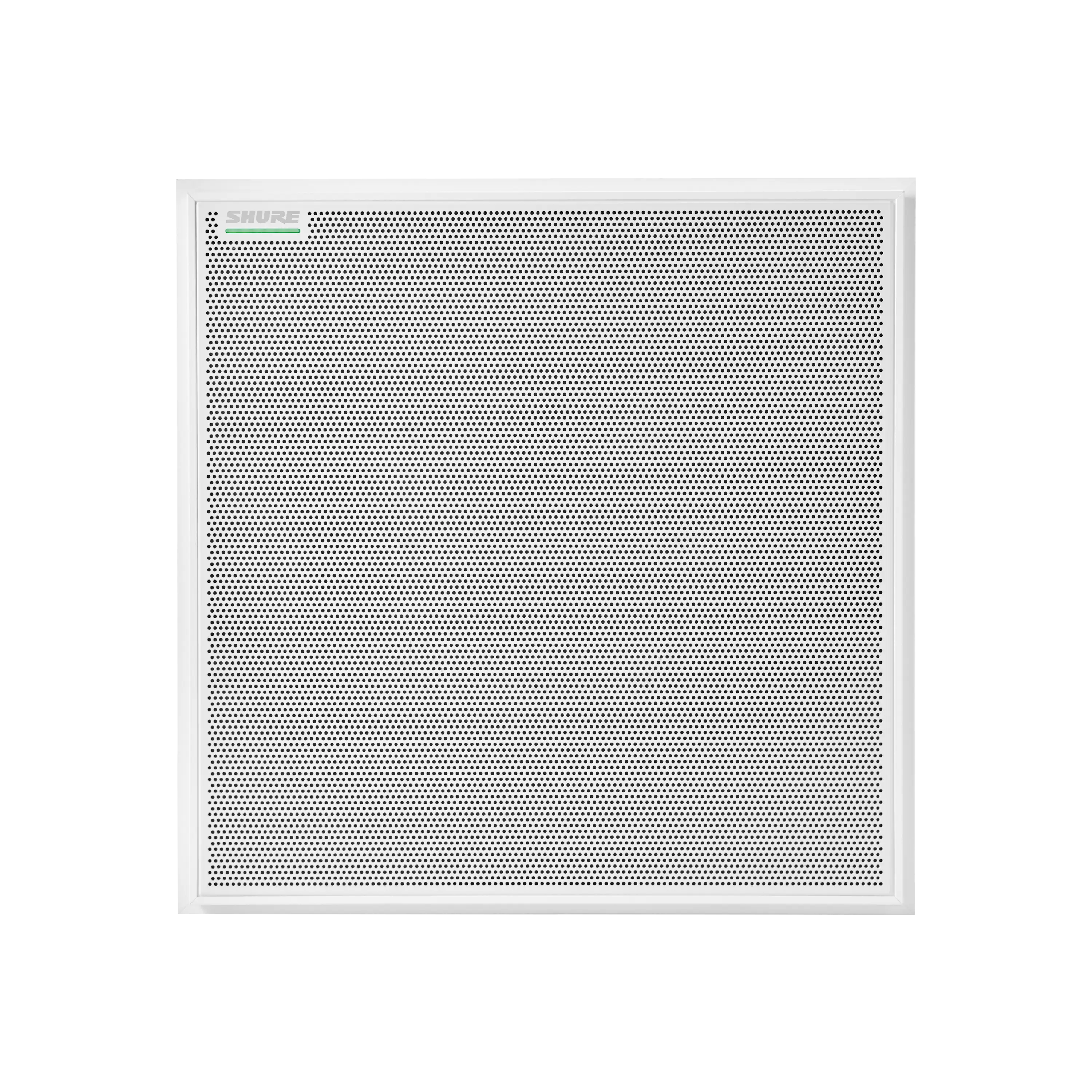 SHURE MXA902 Micrófono de techo y un altavoz de amplia dispersión para capturar y reproducir la voz con un sonido natural. Color Blanco