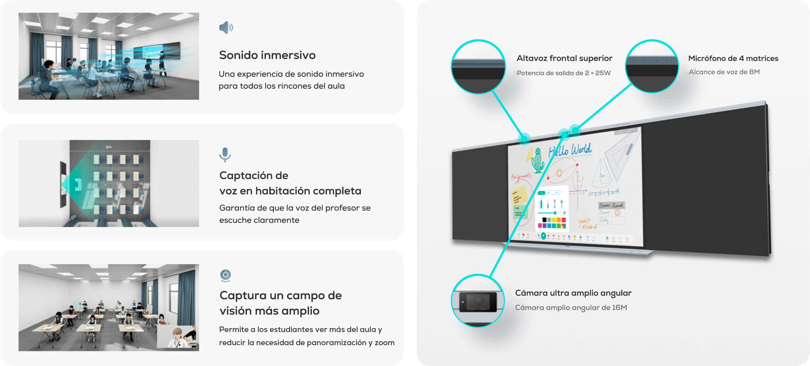 MAXHUB Smart Blackboard B8620 Pizarrón Inteligente 86" 4K | Pantalla Principal Híbrida para Educación | Escritura con Tiza y Digital, Android 11, USB-C 65W | Protección Ocular y Certificación IP5X | El Futuro del Aula Colaborativa y Digital