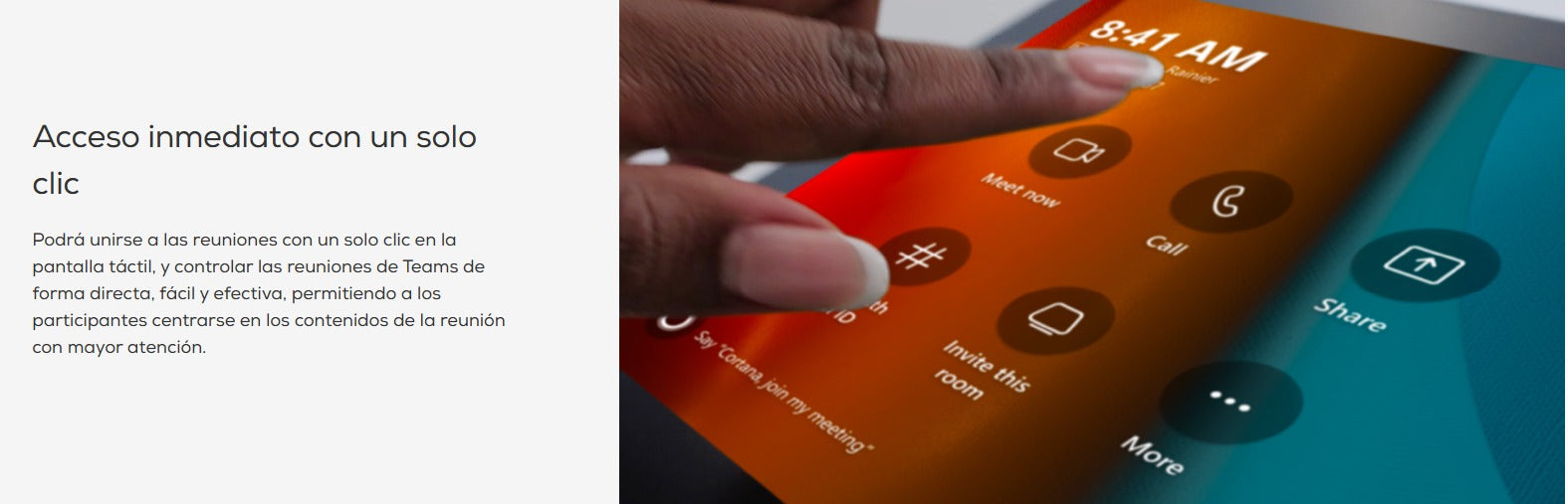 MAXHUB XCore Kit Pro es una solución para reuniones en Salas de Microsoft Teams diseñada para espacios de reuniones de medianos a grandes. Incluye un panel de control táctil y un mini PC con doble salida de pantalla y contenidos compartidos,