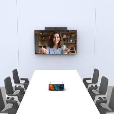 MAXHUB V50 Kit de Videoconferencia 4K: Cámara Ultra HD con Encuadre Automático y Hub de Conexión | Sistema de Colaboración Profesional para Salas Chicas y Medianas Certificado para Teams - Solución Plug & Play, conectividad BYOD