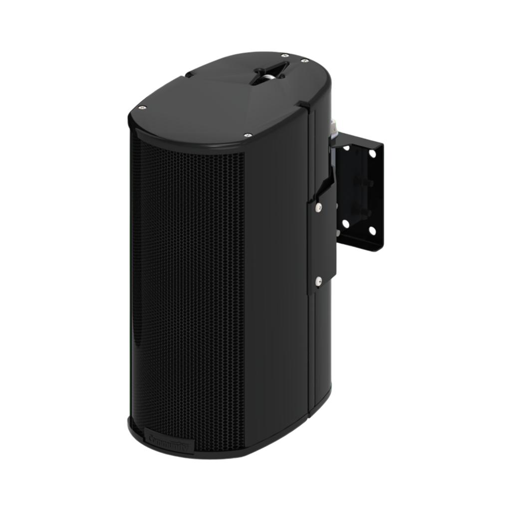 BIAMP ENT203B Altavoz de columna ENTASYS 200, 2 vías, 3 controladores LF. resistente a la intemperie, 75 W continuos, 300 W pico 16 Ω, 70/100 V color negro 1 Pieza