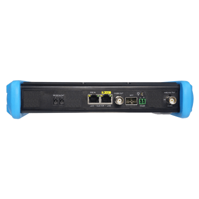 Tester de Video Profesional | Pantalla 7"| Prueba IP/HD/Analógicas | TVI/CVI/AHD/CVBS | IP ONVIF | 4K/8K | H.264/H.265 | HDMI | PTZ | Scanner IP | TDR | Salidas 12V/24V/PoE | Activación Simultanea.