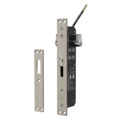 Cerradura eléctrica para puertas corredizas tipo gancho / apertura con llave ambos lados / IP65