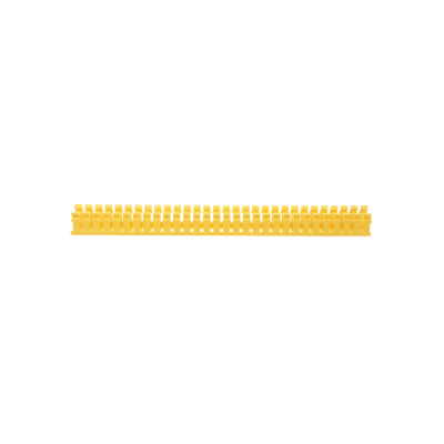 Canaleta Ranurada de PVC sin Tapa, Tipo H (Tapa Abisagrada), 2 in de Ancho, 2 in de Alto y 3048 mm de Largo, Color Amarillo