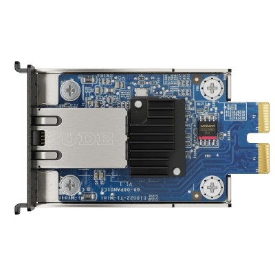 Adaptador de Ethernet E10G18-T1 | 10 Gbps / Compatible con PCIe 3.0 y 2.0 | Autonegociación de 4 u 8 Canales | Perfil Bajo y Altura Completa | Compatibilidad con Synology DSM 6.1.7 o Posterior.