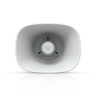UniFi Protect AI Horn Speaker, Altavoz IP 120 dB, PoE+, Alerta AI Avanzada, Montaje Pared, Esquina y Poste, IP66