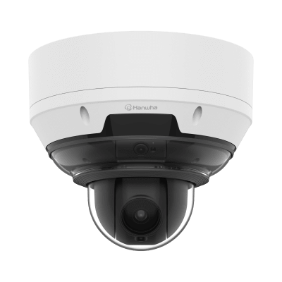 Camara AI 5MP 3CH Fija + 4MP 18x PTZ / Detección de Objetos (Persona/Vehículo/Matrícula) / IVA / IR 15 mts / Auto Calibración / Secure Element FIPS 140-3 Level3 / IP66 / PoE++
