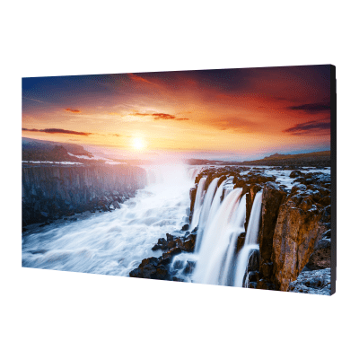 Pantalla Profesional LED de 55" para Video Wall, Full HD (1080p), HDMI/DP / 700 nits / Bisel Ultra Delgado de 0.44mm. Compatible con montajes VESA