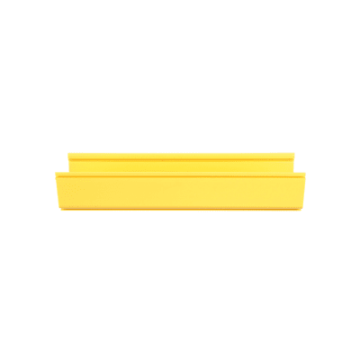 Canaleta FiberRunner™ 6X4, de PVC Rígido, Color Amarillo, 3 m de Largo