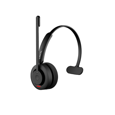 Diadema Inalámbrica DECT/Bluetooth con Micrófono Rotable /Audio HD/ Cancelación IA/ Incluye Base de Carga