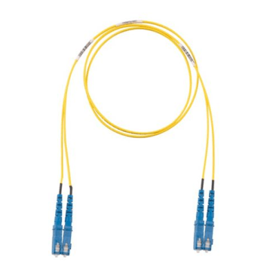 Jumper de Fibra Optica Monomodo 9/125 OS2, SC-SC Duplex, OFNR (Riser), Color Amarillo, 3 Metros