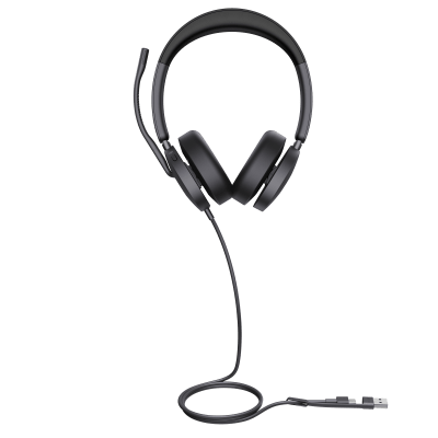 Diadema Yealink UH48 Dual Teams USB-C/A Certificada para Teams y Soporte Multiplataforma UC