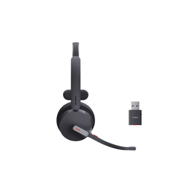 Diadema Inalámbrica WH64 Hybrid Mono UC de Yealink con Bluetooth 5.2 y Conectividad UC Plug-and-Play