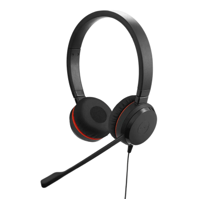 Jabra Evolve 20 DUO con conexión USB A/C, micrófono con cancelación de ruido de ultima generación, configuración Plug and Play (4999-823-169)