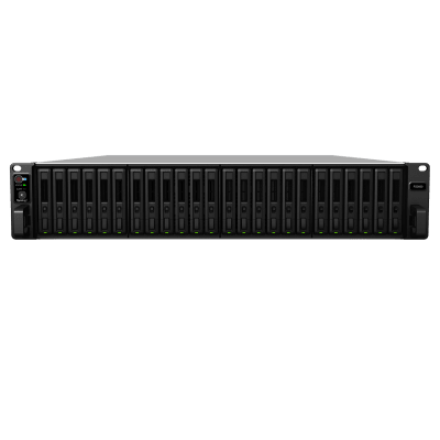 NAS Todo Flash FlashStation FS3600 | 24 Receptáculos | Intel Xeon D-1567 12 Núcleos | 16 GB RAM (Ampliable a 128 GB) | 195,000 IOPS Escritura Aleatoria iSCSI 4K | 10 GbE | Compatible con Virtualización | Protección de Datos Int
