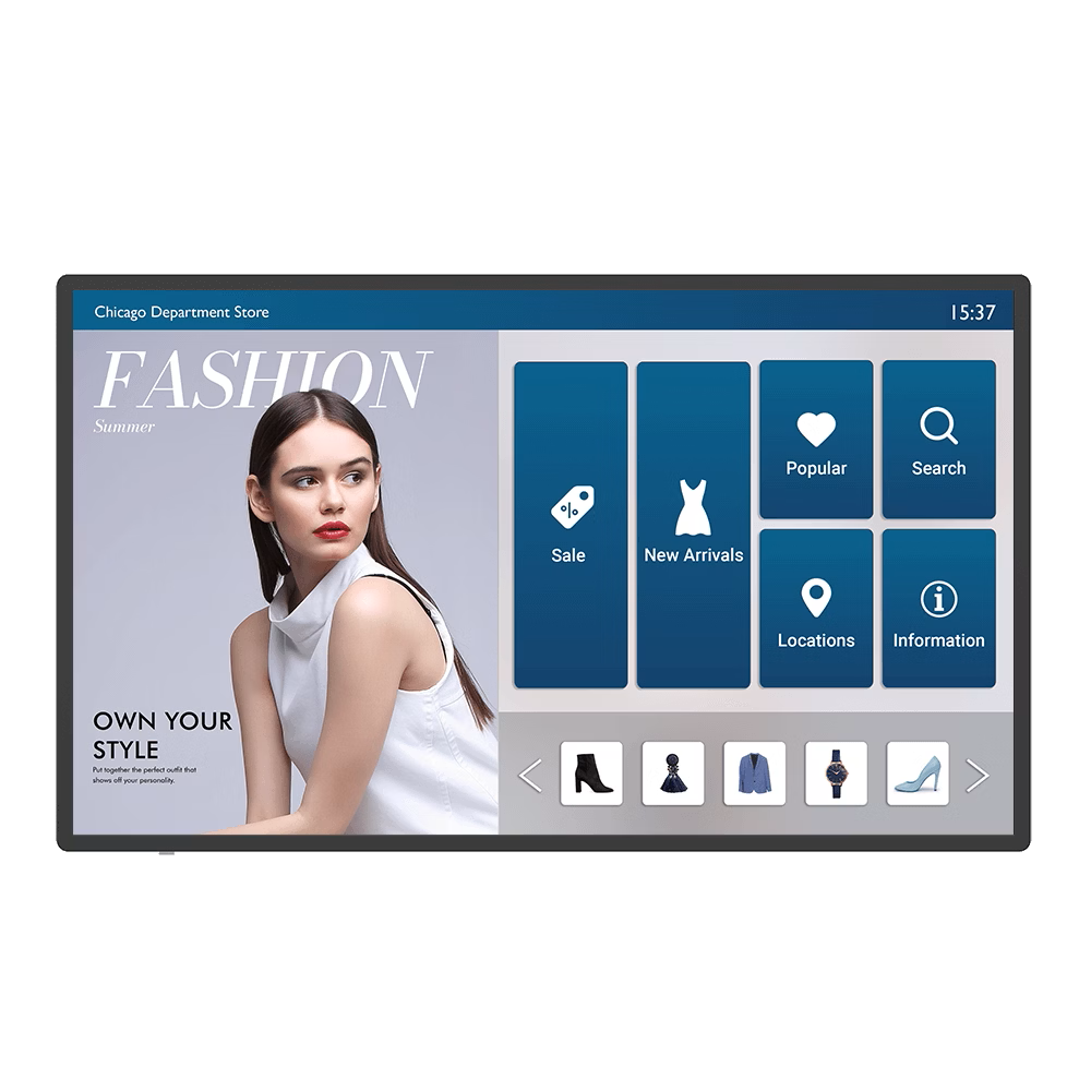 BENQ IL5501 Pantalla DE 55" 139.7cm digital Signage, Pantalla 4K UHD con antirreflejo. Contenido en modo vertical u horizontal. Sistema Operativo Android. resistentes a los gérmenes recubiertas con una fórmula patentada garantiza una protección duradera