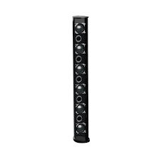 BIAMP ENT-FR Altavoz de columna ENTASYS de arreglo lineal Serie E ENT-FR, de rango completo, resistente a la intemperie, de 3 vías, 600 W continuos, 2400 W pico, color negro. 1 PIEZA