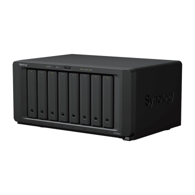Servidor de Almacenamiento NAS Synology DiskStation DS1823xs+ | 8 Bahías | 144 TB Bruto | Expansión hasta 324 TB | 10GbE | RAID F1,0,1,5,6,10 | Caché SSD.