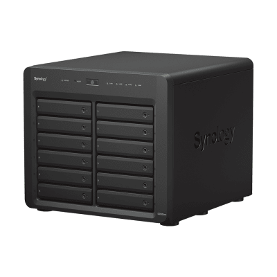 Servidor NAS Synology DiskStation DS3622xs+ | 12 Bahías | Intel Xeon 6 Núcleos | 16 GB DDR4 ECC | 10GbE RJ-45 | Expansión Hasta 36 Bahías | RAID F1, 0, 1, 5, 6, 10 | Caché NVMe SSD .