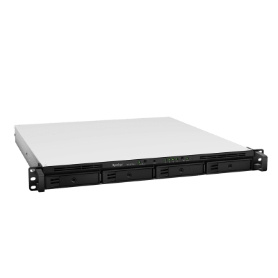 NAS RackStation RS1619xs+ | 4 Bahías | CPU Intel Xeon D-1527 Quad-Core | 8 GB DDR4 ECC (Ampliable a 64 GB) | 2 Ranuras M.2 NVMe/SATA | 4 Puertos LAN 1GbE | Soporte 10GbE Opcional | Escalable hasta 16 Bahías.