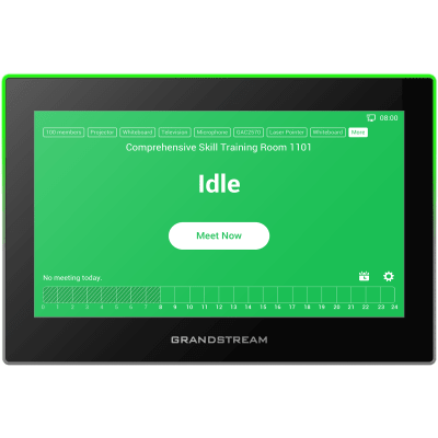 Estación de Intercomunicación SIP con Wi-Fi 6, Bluetooth y Control Total para Agendamiento de Salas y Edificios Inteligentes (Color Negro)
