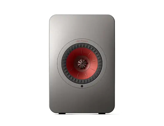 KEF LS50W II Altavoz de estantería, HiFi inalámbricos de 2 vías, Compatibilidad inalámbrica con AirPlay 2, Chromecast y más. Disponible en colores Blanco, Negro, Gris, Rojo. 1 PAR