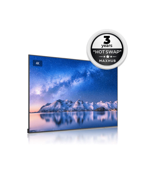 MAXHUB ND98CMA Pantalla 98″ 4K, equipada con tecnología antireflejos, Ideal para salas de reuniones y entornos comerciales. Android 11.0 , 4 GB de RAM, 32 GB de almacenamiento, WiFi-6, 2 altavoces integrados de 10 W, orientación vertical/horizontal