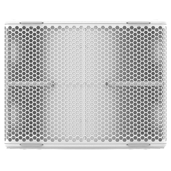 NEXO L15U-PW Subwoofer, Caja subgrave de acompañamiento para el P12, Rango 40 a 120 Hz y 139 dB máxima, controlador de excursión de 15”, caja de abedul báltico/contrachapado de álamo e insertos para accesorios de montaje, COLOR BLANCO (Bajo pedido)