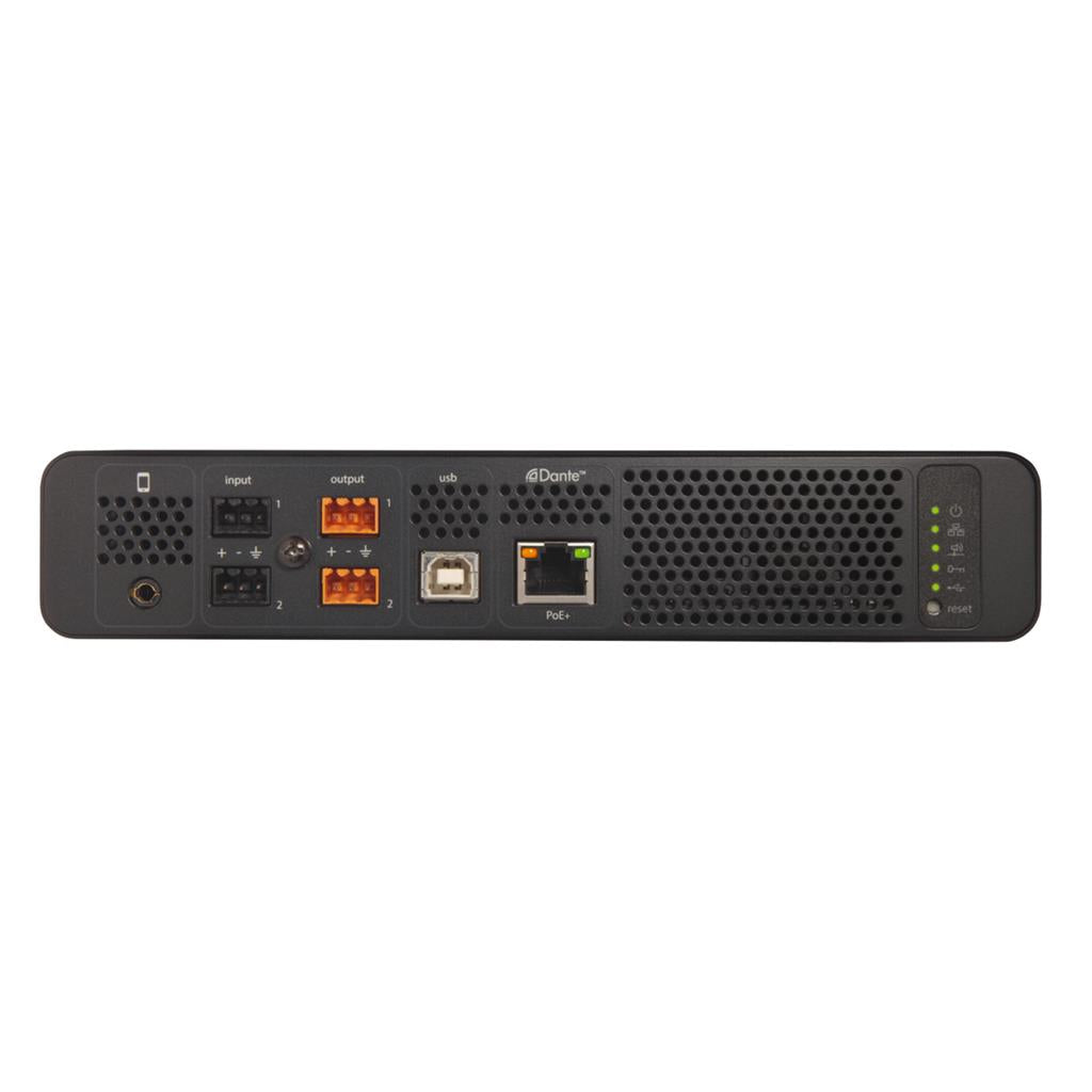 SHURE P300 Procesador de audioconferencia y videoconferencia, DSP optimizado 10 entradas Dante, 2 análogas 8 canales con AEC, 2 Salidas análogas