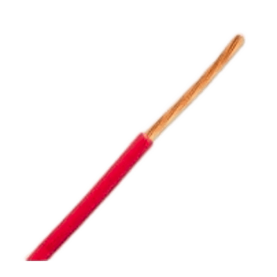 Bobina de 1,000 pies de Cable Automotriz TXL 14 color rojo / Conductor 19/27 Cobre Desnudo / Aislamiento Polietileno Reticulado (XLPE) / Voltaje 50V / Temp. -51°C a 125°C / Especificaciones Ford y Chrysler