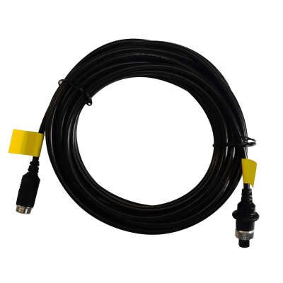Cable Extensor de Vídeo y Audio de 12 Metros / Conector Tipo Aviación / Compatible con Cámara TURBO Móvil HIKVISION