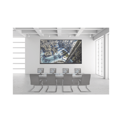 Kit Videowall 3X2 / Incluye 6 Pantallas de 55" / Decoder / Base de Pared / Accesorios de Instalación.